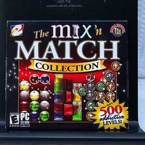 PC CD ROM Windows game Mix N Match collection arcade and puzzle games dated 2006